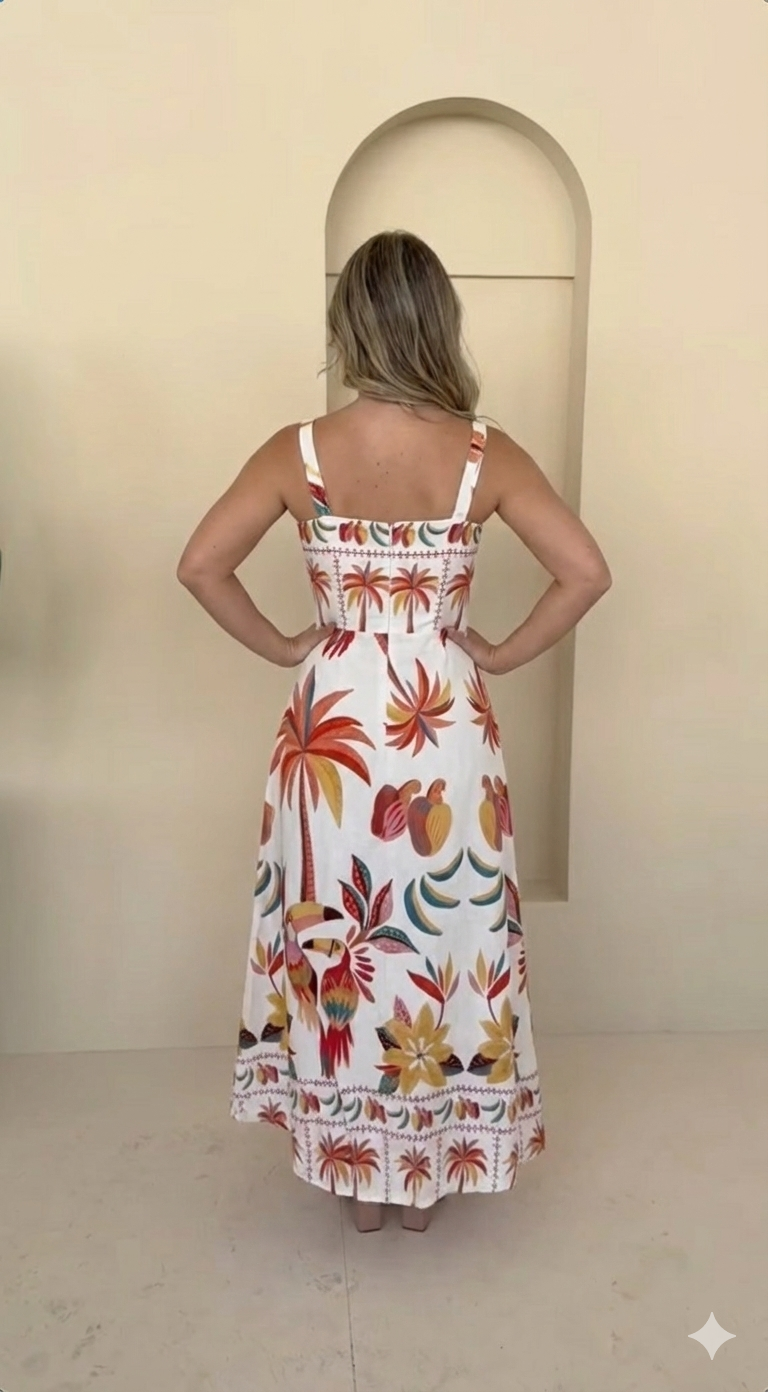 Vestido bolso coqueiro